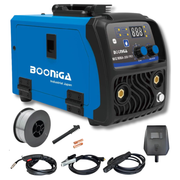Soldadora Booniga YK1 de 300 A con torcha MIG, pinzas y accesorios incluidos