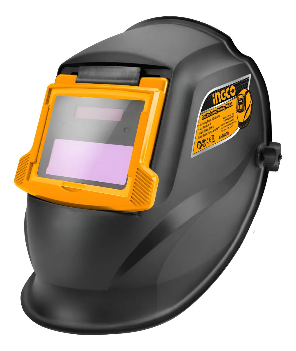 Careta para soldar fotosensible Ingco AHM009 con visor de oscurecimiento automático