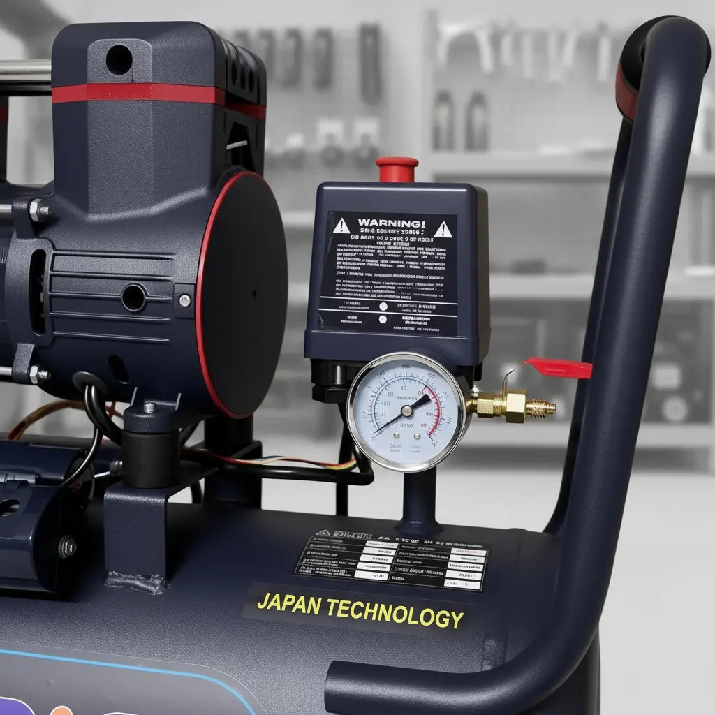 Compresor de Aire Silencioso Libre de Aceite 40 L 1280 W Booniga BN1280-40L