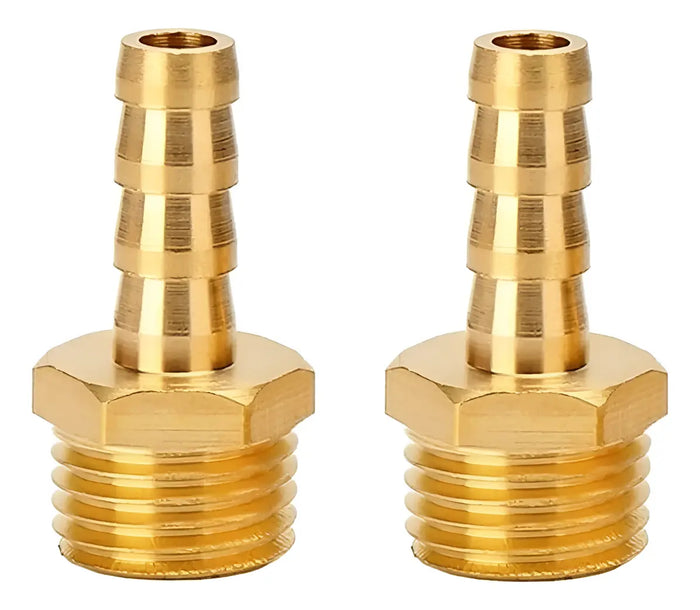 Pack de 2 Conectores Roscados Macho 1/4" Booniga PC8-02