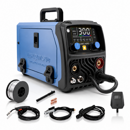 Soldadora Demolition MIG/MMA-300PRO de 300 A con torcha MIG, rollo de alambre Flux, pinzas y careta de inicio