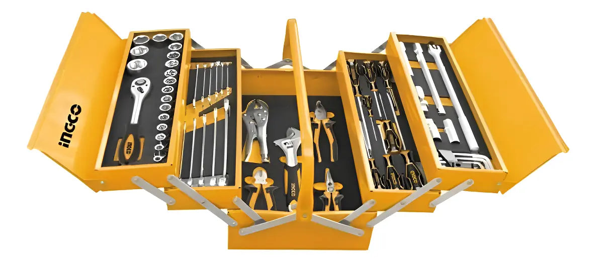 Juego de Herramientas con Caja Metálica 59 Piezas Ingco HTCS15591