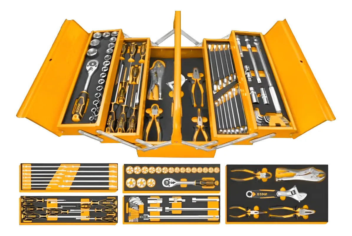Juego de Herramientas con Caja Metálica 59 Piezas Ingco HTCS15591
