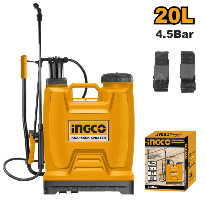Pulverizador Manual de Mochila 20 L 4,5 Bar Ingco HSPP42002