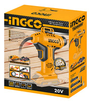 Caja del inflador inalámbrico Ingco CACLI2018 de 20 V