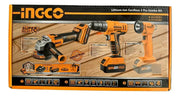Caja del kit inalámbrico Ingco CKLI2048 de 3 herramientas