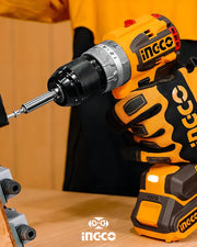 Kit Taladro Percutor y Atornillador de Impacto Inalámbricos Ingco CKLI20277