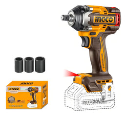 Llave de impacto inalámbrica Ingco CIWLI20501 brushless de 1/2" y 20 V, sin batería