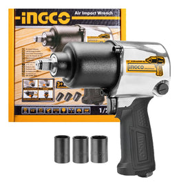 Llave de impacto neumática Ingco AIW12562 de 1/2" con entrada de aire de 1/4"