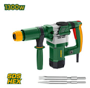 Martillo demoledor Jadever JDDB1D45 con encastre hexagonal, vista lateral