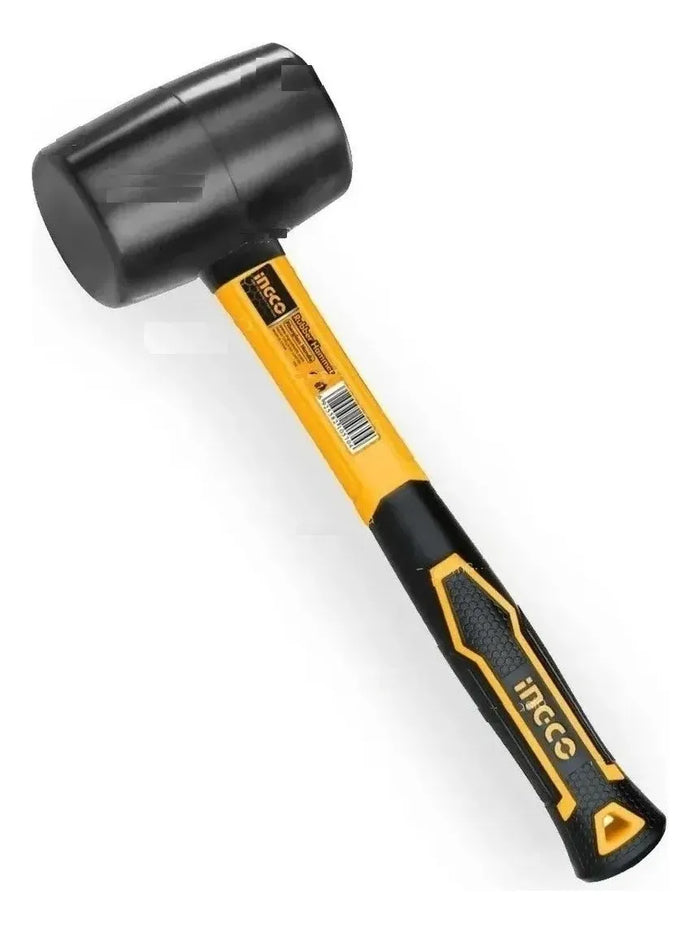 Martillo de Goma con Mango de Fibra 450 g Ingco HRUH8216