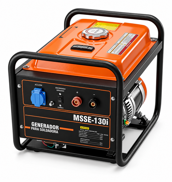 Motosoldadora a Gasolina 130 A con Generador 1 kW Redbo MSSE-130i