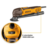 Selector de velocidad de la multiherramienta Ingco MF3008, de 10.000 a 20.000 opm