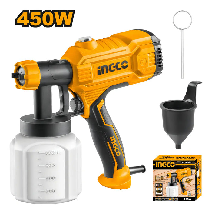 Pistola de Pintar Eléctrica 450 W Ingco SPG3508