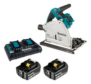 Kit Makita DSP600Z: sierra de incisión, 2 baterías de 18 V y cargador doble