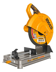Sierra tronzadora Ingco COS243558 con base metálica, vista frontal