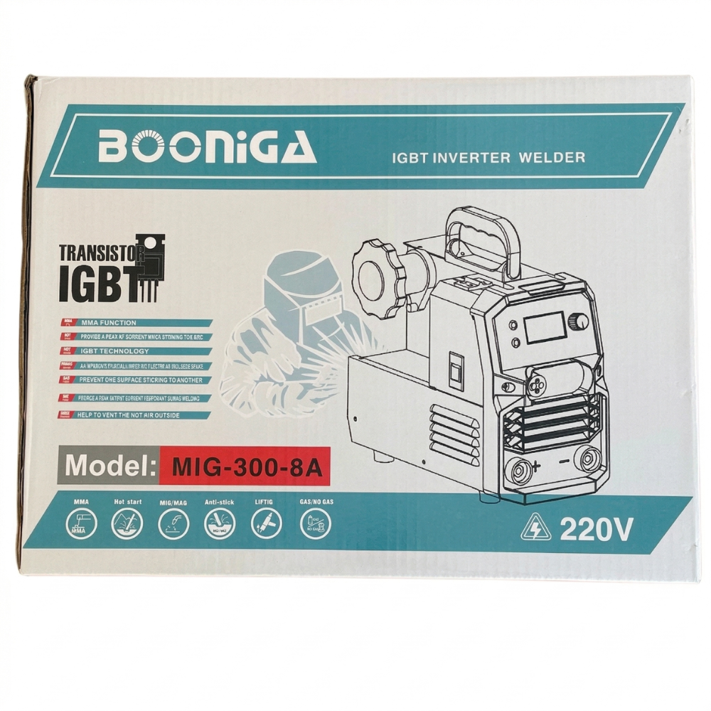 Caja de la soldadora Booniga MIG3008A