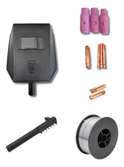 Careta de inicio, consumibles TIG y rollo de alambre Flux de la Booniga YK1-TIG