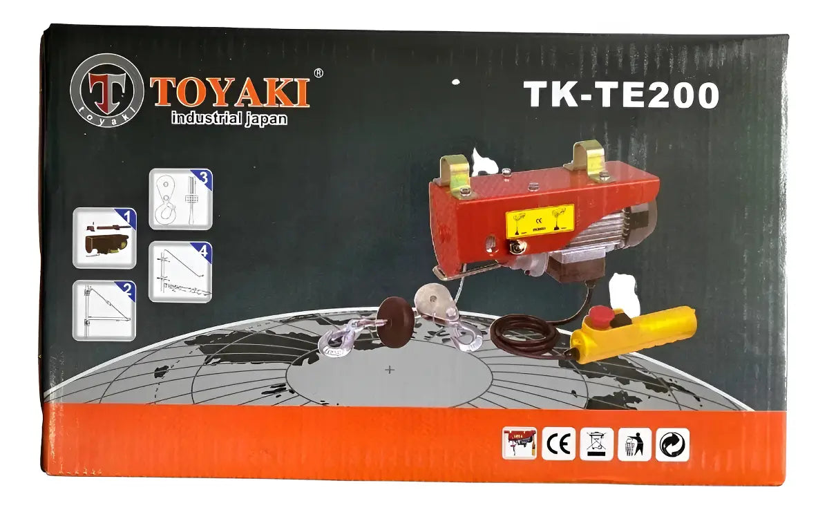 Tecle Eléctrico hasta 200 kg Toyaki TK-TE200