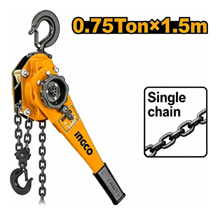 Tecle de Palanca 0,75 t 1,5 m Ingco HSLB0075
